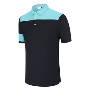 Chemises de golf décontractées à manches courtes pour hommes, en toile unie, anti-plis, style urbain, tendance, vente en gros - Product Image 1