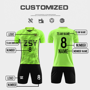 Conjunto de Uniforme de Fútbol Personalizado para Hombre, Uniforme de Fútbol por Sublimación, Equipación de Equipo, Camiseta y Pantalones Cortos de Fútbol con Logotipo Personalizado al por Mayor - Product Image 3