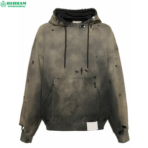 Sudadera con Capucha BEHRAM INTERNATIONAL para Hombre, Estilo Tie-Dye, Tejida en Algodón, Color Degradado, Estilo Urbano Otoñal - Product Image 2
