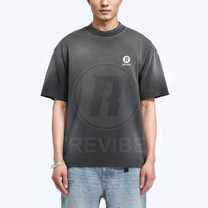 Camiseta de Manga Corta con Efecto Desgastado por el Sol, Diseño Nuevo, Hecha de Algodón, Precio al por Mayor, Fabricada en Pakistán - Product Image 3