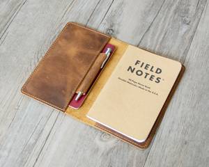 Housse de protection en cuir souple de luxe pour carnet A5, étui anti-odeur rechargeable pour journal et notes - Product Image 2