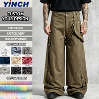 Pantalon décontracté streetwear vieilli Layenne, le plus vendu, avec logo personnalisé, style vintage pour homme