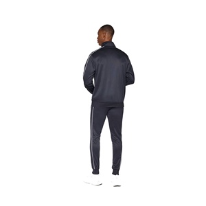 Survêtement sportif pour homme en polyester, fermeture éclair intégrale, logo sur le devant, style sportif, vêtement d'automne avec poches latérales - Product Image 2