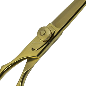 Tijeras Profesionales de Peluquería de 6.5 Pulgadas, Doradas, de Acero Inoxidable, para Salón de Belleza, Venta al Por Mayor OEM - Product Image 5