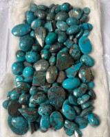 Lot de cabochons en turquoise mélangée AAA+++ – Pierres précieuses en turquoise naturelle en vrac, formes variées pour la fabrication de bijoux, vente en gros