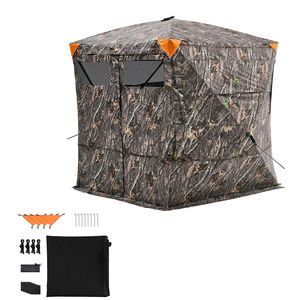 "8x Magnification Portable <b>Camouflage</b> Tent Hunting Blind for 4-5 People with Durable Carrying Bag" - Product Image 1
