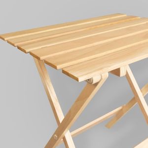 Set di 2 Tavolini Laterali Pieghevoli in Legno Massello - Tavolino da Caffè Moderno per Soggiorno - Product Image 5
