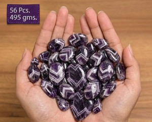 Lot de cabochons en améthyste naturelle, pierres précieuses lisses et polies, formes variées, pierres de quartz violettes pour la fabrication de bijoux - Product Image 2