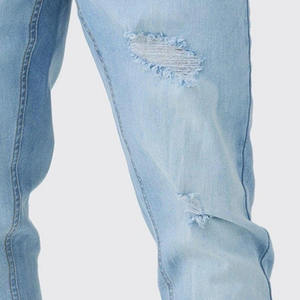 Pantalones Vaqueros de Mezclilla Desgastados y Rectos de Alta Calidad, Estilo Dulce de Invierno, Cintura Media, para Hombre - Product Image 5