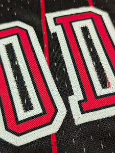 Chicago Black <b>Red</b> <b>Mesh</b> Basketball Jersey - Product Image 6