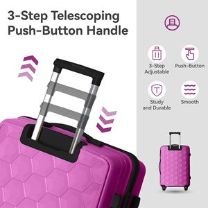 Set di Valigie da Viaggio Leggere a 3 Pezzi con Ruote e Serratura TSA, Angoli Rinforzati, Bagaglio a Mano per Viaggi d'Affari - Product Image 2