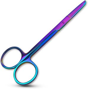 Ciseaux chirurgicaux en acier inoxydable, instrument médical pour la suppression des sutures et les procédures de pansement, outil réutilisable de qualité hospitalière - Product Image 1