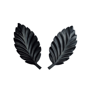 Composants en fer forgé, accessoires décoratifs en feuille de fonte pour portail, clôture, garde-corps, design personnalisé, inspiré de la nature, revêtement en poudre - Product Image 2