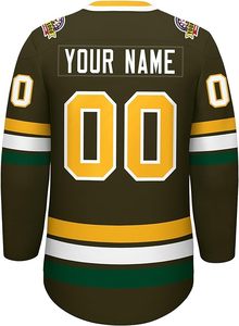 Maillot de hockey sur glace personnalisé avec logo brodé et sublimé, uniforme d'équipe en twill, maillot d'entraînement de hockey sur glace brodé sur mesure - Product Image 5