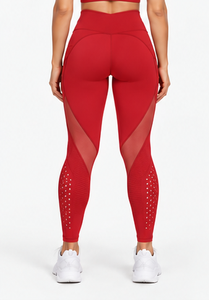 <b>Women</b> Gym <b>Leggings</b> High Waist <b>Compression</b> Squat Proof Workout Yoga Pants Quick Dry Moisture Wicking Seamless Stretch Factory - Product Image 4