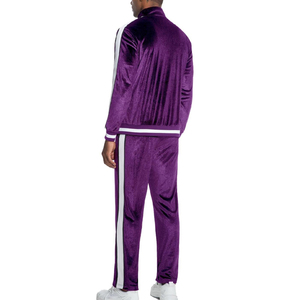Plus Size Eco-Friendly Solid Winter Streetwear 100% Cotton Four-Way Stretch Velvet <b>Tracksuit</b> Oversized <b>Velour</b> Sweatpants Jogger - Product Image 4