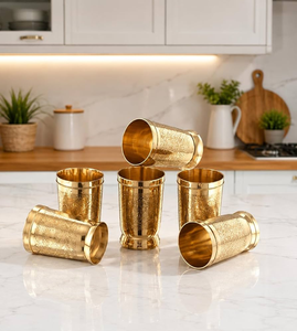 Verre à shot personnalisable, finition or laiton, haute qualité, pour service de vin et jus à la maison – Meilleure vente - Product Image 2