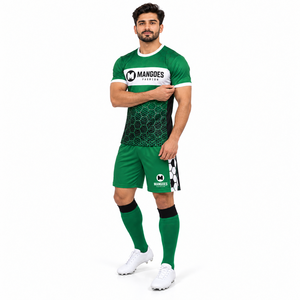 Uniforme de Fútbol Personalizado Sublimado, Transpirable, Anti-Humedad, UPF 50, Cuello en V, Manga Corta, Poliéster - Product Image 4