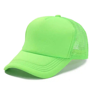 Unisex Trucker <b>Cap</b> Two Tone Mesh Baseball Hat Solid Color Adjustable Back Casual Style 6-Panel Design Spring <b>Summer</b> Wear - Product Image 5