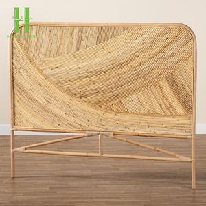 Lit en rotin très populaire avec panneaux de tête de lit simples, idéal pour la maison et l'hôtellerie, directement de l'usine, rotin 2026 - Product Image 4
