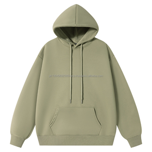 Sweat-shirt à capuche décontracté pour homme et femme, coupe ample, couleur unie, avec impression de haute qualité, capuche sur les épaules - Product Image 2