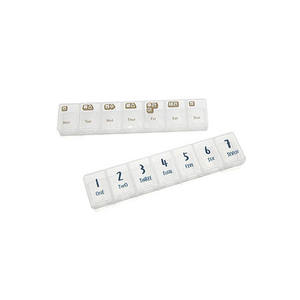 Lot de 2 boîtes à pilules promotionnelles à 7 compartiments pour l'organisation des médicaments - Product Image 1