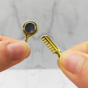 Set de Accesorios para Peinado de Muñecas a Escala 1:12, Metalizado, Estilo Antiguo Clásico, para Decoración DIY - Product Image 2