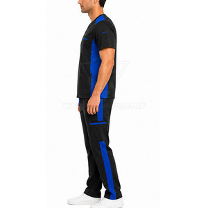 Comfortable Men Scrub Suit <b>Doctor</b> Workwear <b>Set</b> With Breathable Fabric Multiple Utility Movement And Modern Uniform Style - Product Image 6