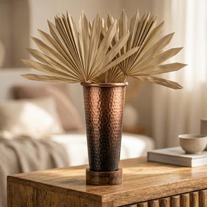 Handmade 13 cm Tall <b>Vase</b> Graded Antique <b>Copper</b> Home Decor Hotel Iron Kaath Plinth Hammered <b>Copper</b> Colorful <b>Copper</b> Decorative - Product Image 2