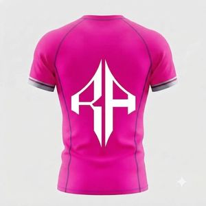 Nueva Camiseta Deportiva de Manga Corta para Hombre, Sublimada, de Secado Rápido, Spandex/Poliéster, Cuello Redondo, para MMA, con Logotipo Blanco RIVIAN ATLANTIC - Product Image 3