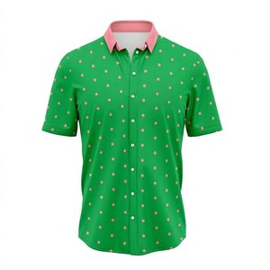 เสื้อเชิ้ตเดรสลายจุดแบบติดกระดุมสำหรับสตรีชาวกรีก ยี่ห้อ Alpha AKA Sorority Clothing พร้อมส่ง - Product Image 3