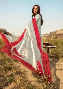 Wholesale 2026 Original Branded Pakistani <b>3</b>-Piece Lawn Suits Neck Embroidered Party Wedding Wear Collection Lace Button OEM - Product Image 3