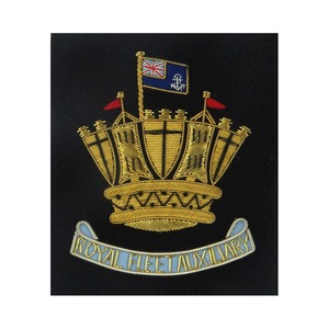 100% Hand Embroidery 3D Eco-Friendly Customizable Badges Denim Fabric Gold Crown with Red Flag OEM-Service Handmade - Product Image 1
