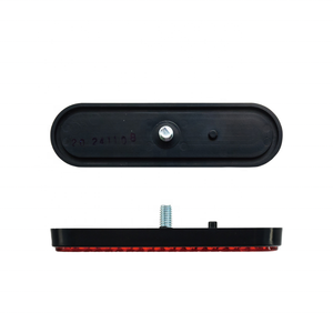 Réflecteur de sécurité pour moto ultra-lumineux |   Matériau ABS/PMMA |   Lentille rouge |   Vis M6 Installation |   Certifié E-mark - Product Image 3