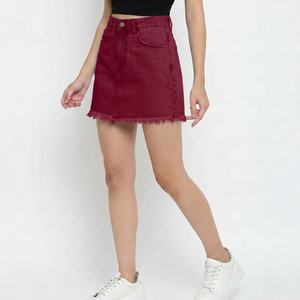 Faldas Vaqueras para Mujer, las Más Vendidas, Colección de Moda Urbana con Marca Personalizada, Servicios de Proveedor Mayorista, Nuevo Diseño - Product Image 1