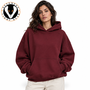 Sweat-shirt oversize en coton pour femme, doté d'un matériau respirant, d'un toucher doux et d'une coupe ample pour des activités décontractées confortables au quotidien. - Product Image 5