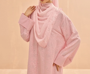 Beautiful Dubai <b>Kaftan</b> Abaya Handmade Turkish Floor Length Long Sleeve Soft Breathable Fabric Loose Fit Casual Party Wear - Product Image 5