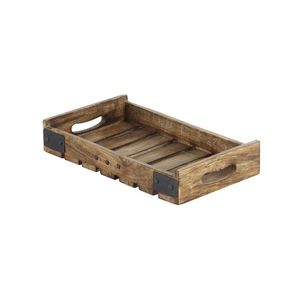 Modernas Bandejas de Servir de Madera de Grado Comercial Personalizadas con Asas, Diseño de Color Personalizado, Concepto de Marca para el Hogar, Acabado sin Tratar - Product Image 4