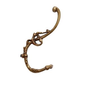 <b>Decorative</b> Brass Wall <b>Hooks</b> Antique Finish Hanging Fixture Stylish <b>Coat</b> Holder For Entryway Bedroom Bathroom Storage Needs - Product Image 4