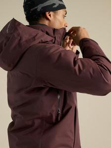 Unisex Premium Quality <b>Waterproof</b> Hooded <b>Jacket</b> Burgundy Zip Front Winter Outdoor Coat Customized Color 100% Nylon - Product Image 3
