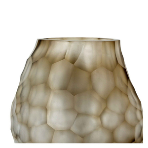 Vase en verre en forme de langue, taillé et poli à la main, support décoratif moderne pour fleurs, pour la décoration de table à la maison - Product Image 5