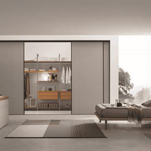 Armoire coulissante de luxe JY Project, tendance 2026, en bois moderne, pour chambre à coucher, dressing intégré - Product Image 5