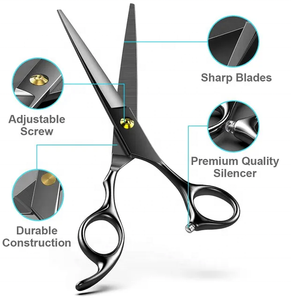 Wholesale Tegra Surgical Stainless Steel Professional Hair Cutting Scissors 28 <b>Teeth</b> Medium Rubber Handle Right-Handed for Salon - Product Image 2