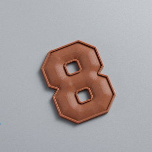 Patch en caoutchouc 3D personnalisé avec numéro, en PVC souple, gaufré, imperméable, durable, à coudre ou à coller, pour vêtements, chapeaux, sacs, vestes, sacs à dos - Product Image 6