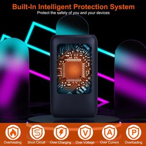 Calentador de Manos Eléctrico Portátil de Doble Cara, Batería de Respaldo de 10000 mAh, 3 Niveles de Temperatura, Recargable - Product Image 5