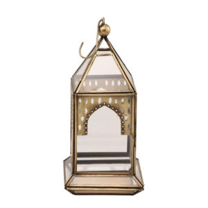 Gold <b>Moroccan</b> Hexagon Lanterns Brass Candle Holders Vintage Style Home <b>Decoration</b> Durable Cut Work Design - Product Image 5
