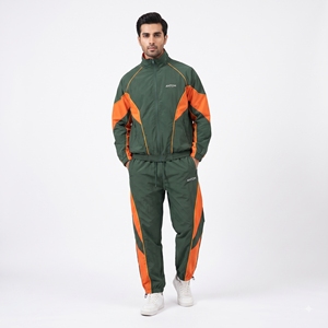 Ensemble survêtement vintage personnalisé avec logo pour homme, veste coupe-vent en nylon et pantalon, ensemble deux pièces, vêtements de sport, vente en gros, fabricant de survêtements OEM - Product Image 6