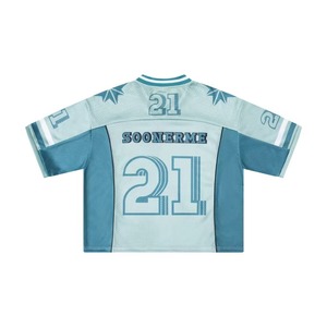 Maillot de sport personnalisé pour homme, coupe ample et oversize, en maille respirante à séchage rapide, idéal pour le football, le basketball et l'entraînement – Vente en gros usine - Product Image 3