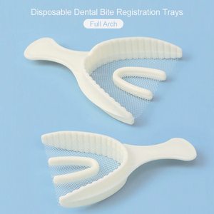 Juego Profesional de 10 Bandejas de Registro Dental de Triple Presión de Plástico |   Kit de Bandejas de Impresión Desechables 3 en 1 de Doble Arco - Product Image 2