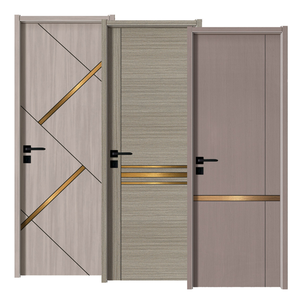 Porte Intérieure en Bois Massif Revêtu PVC Effet Grain, Insonorisée et Thermorésistante pour Salle de Bain, Entrée, Maison, Hôtel, Appartement - Vente en Gros - Product Image 2